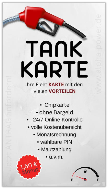 Tankkarte mit vielen Zusatzvorteilen